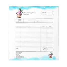 Banketbakkerij Cupcake Bestelformulier Factuur Not Notitieblok