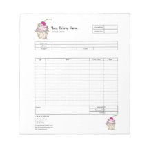 Banketbakkerij Cupcake Bestelformulier Factuur Not