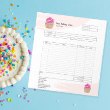 Banketbakkerij Cupcake Bestelformulier Factuur Not