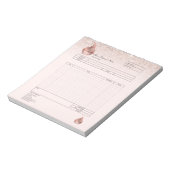 Banketbakkerij Cupcake Bestelformulier Factuur Not Notitieblok (Linkerzijde)