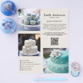 Banketbakkerijdiensten Foto QR-code Flyer (Enkel)