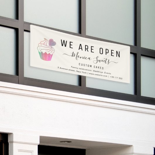 banketbakkersbanner voor bakkerijen en bakkerijen spandoek (Buitenkant Gebouw)