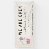 banketbakkersbanner voor bakkerijen en bakkerijen spandoek (Verticaal)