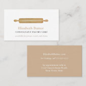 banketbakkerswerk, rolspelden visitekaartje (Voorkant / Achterkant)