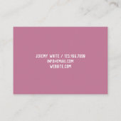 Banketzaal Catering Visitekaartje (Achterkant)