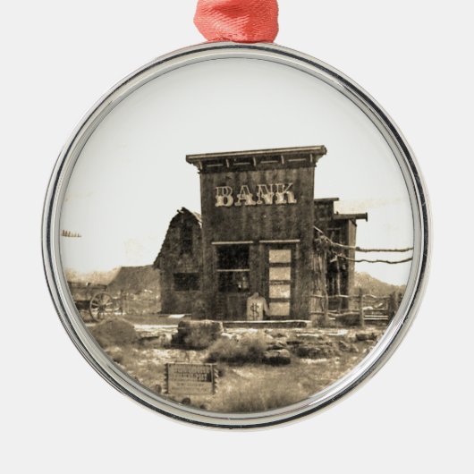 bankgebouw metalen ornament (Voorkant)