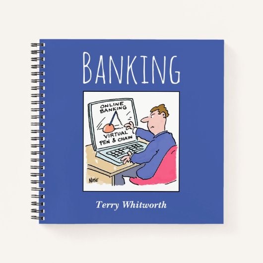 Bankgegevens bijhouden met de naam van de eigenaar notitieboek (Voorkant)