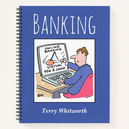 Bankgegevens bijhouden met de naam van de eigenaar notitieboek (Voorkant)