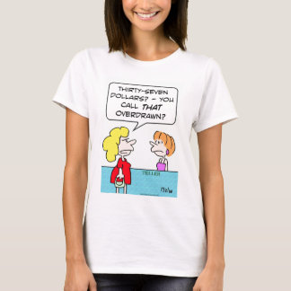bankgeld dat is overtrokken t-shirt