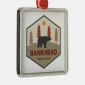 Bankhead National Forest Alabama Beer Metalen Ornament (Rechts)