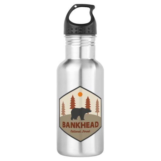 Bankhead National Forest Alabama Beer Waterfles (Voorkant)