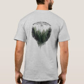 Bankhead National Forest Waterverf Treeline T-shir T-shirt (Achterkant)