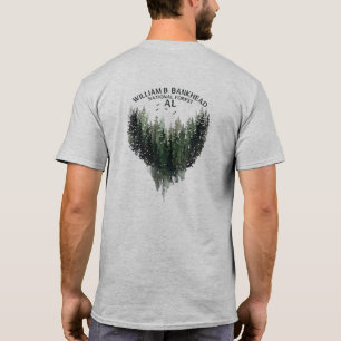 Bankhead National Forest Waterverf Treeline T-shir T-shirt