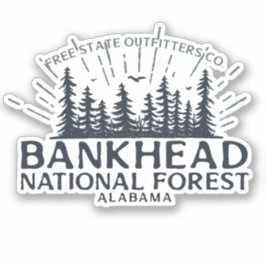 Bankhead Treeline Navy Sticker