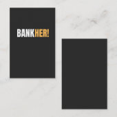 BANKHER! AFSPRAKENKAARTJE (Voorkant / Achterkant)