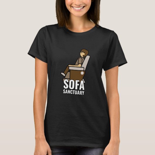 Bankhoeks Heilige Vrede thuis T-shirt (Voorkant)