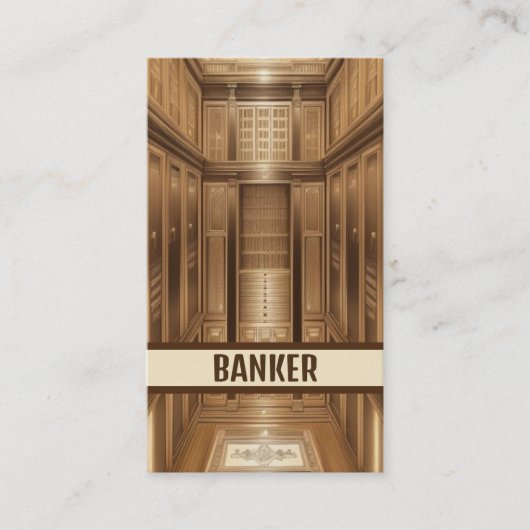 Bankier beveiliging visitekaartje (Voorkant)