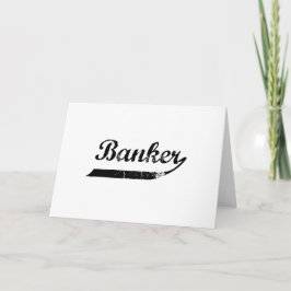 Bankier typografie feestdagen kaart