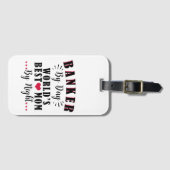 bankier van dag tot dag beste moeder van nacht ban bagagelabel (Voorkant (horizontaal))