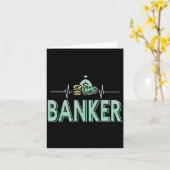 Bankieren drijft me geld is mijn hartslag kaart (Gele Bloem)