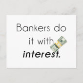 Bankiers doen het! briefkaart (Voorkant)