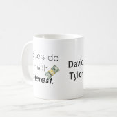 Bankiers doen het! koffiemok (Voorkant links)