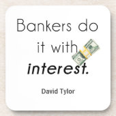 Bankiers doen het! onderzetter (Voorkant)