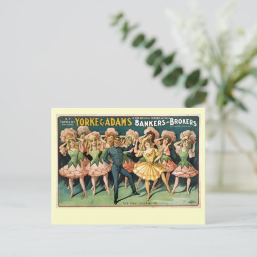 Bankiers en Brokers  Theater Poster Briefkaart (Staand voorkant)