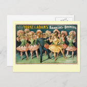 Bankiers en Brokers  Theater Poster Briefkaart (Voorkant / Achterkant)