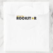 Banking Rockstar Ronde Sticker (Tas)