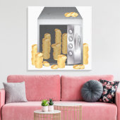Bankkluis Canvas Afdruk (Insitu (Woonkamer))