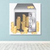 Bankkluis Canvas Afdruk (Insitu (Houten vloer))
