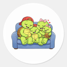 Bankknuffel Ronde Sticker