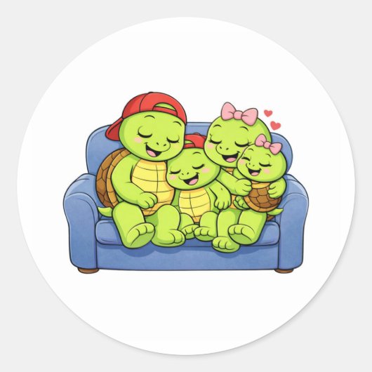 Bankknuffel Ronde Sticker (Voorkant)