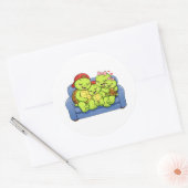 Bankknuffel Ronde Sticker (Envelop)
