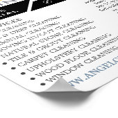 Bankkussens, schoonmaakservice Adverteren Poster (Hoek)