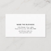 Bankleningagent Gold Nib Visitekaartje (Achterkant)