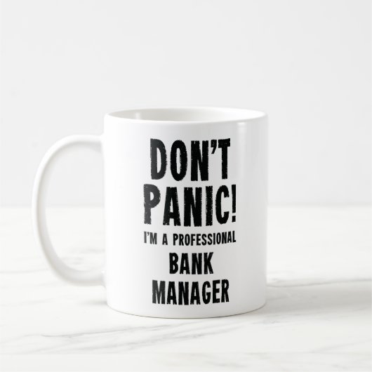 Bankmanager Funny Coffee Mok Gift (Links)