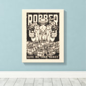Bankovervaller Canvas Print (Insitu (Houten vloer))