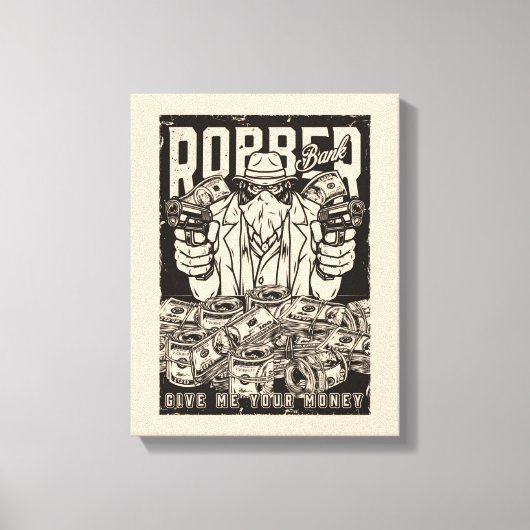 Bankovervaller Canvas Print (Voorkant)