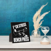 BANKPERS, F*CK STRESS - Workout Motivatie Fotoplaat (Insitu)