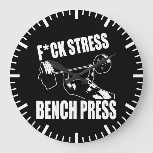 BANKPERS, F*CK STRESS - Workout Motivatie Grote Klok (Voorkant)