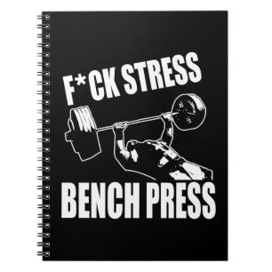BANKPERS, F*CK STRESS - Workout Motivatie Notitieboek