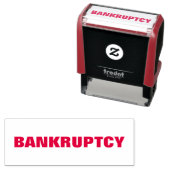 BANKRUPTCY Business Default Red Self-Inking Stamp Zelfinktende Stempel (In situ)