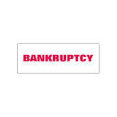 BANKRUPTCY Business Default Red Self-Inking Stamp Zelfinktende Stempel (Design)