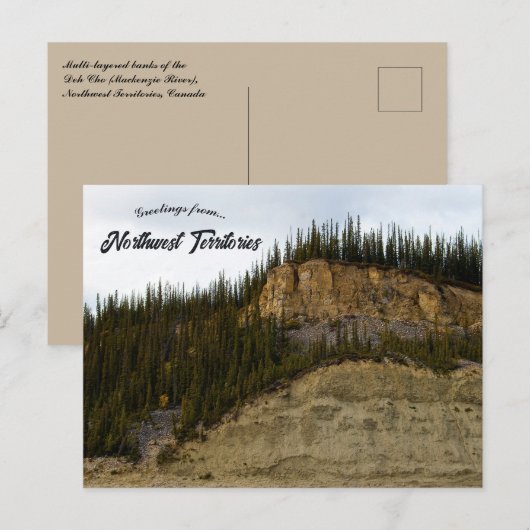 Banks of the Mackenzie River Northwest Territories Briefkaart (Voorkant / Achterkant)