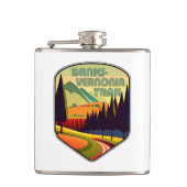 Banks-Vernonia Trail Oregon Kleuren Heupfles (Voorkant)