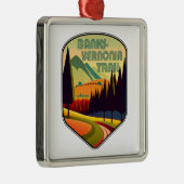 Banks-Vernonia Trail Oregon Kleuren Metalen Ornament (Rechts)