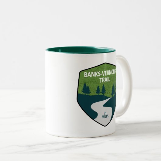 Banks-Vernonia Trail Tweekleurige Koffiemok (Voorkant rechts)