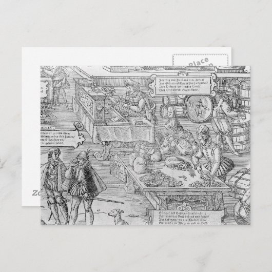 Bankscène Briefkaart (Voorkant / Achterkant)